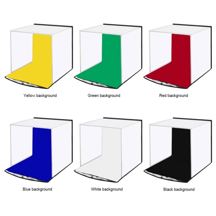 PULUZ 30cm Folding Portable Ring Light Photo Lighting Studio Shooting Tent Box Kit with 6 Colors ...