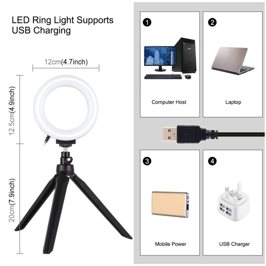 PULUZ 30cm Folding Portable Ring Light Photo Lighting Studio Shooting Tent Box Kit with 6 Colors ...
