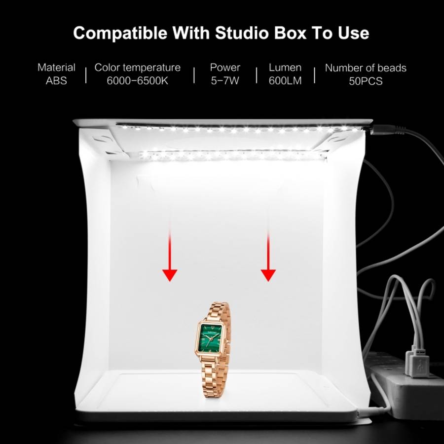 PULUZ Mini LED Photography Shadowless Light Lamp Panel Pad + Studio Shooting Tent Box, Acrylic Ma...