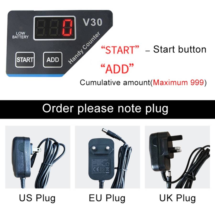 V30 Mini Portable Multi Paper Currency Counting Money Counter, US Plug