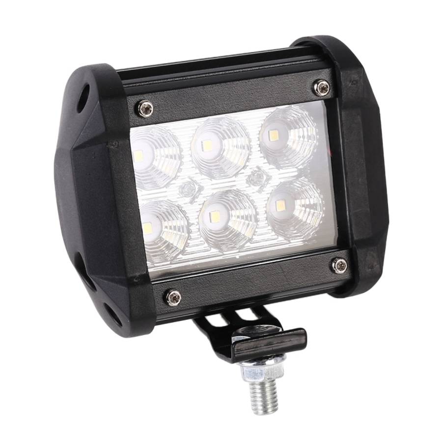 18W  6 LED White Light Floodlight Engineering Lamp / Waterproof IP67 SUVs Light, DC 10-30V, 6 LED...
