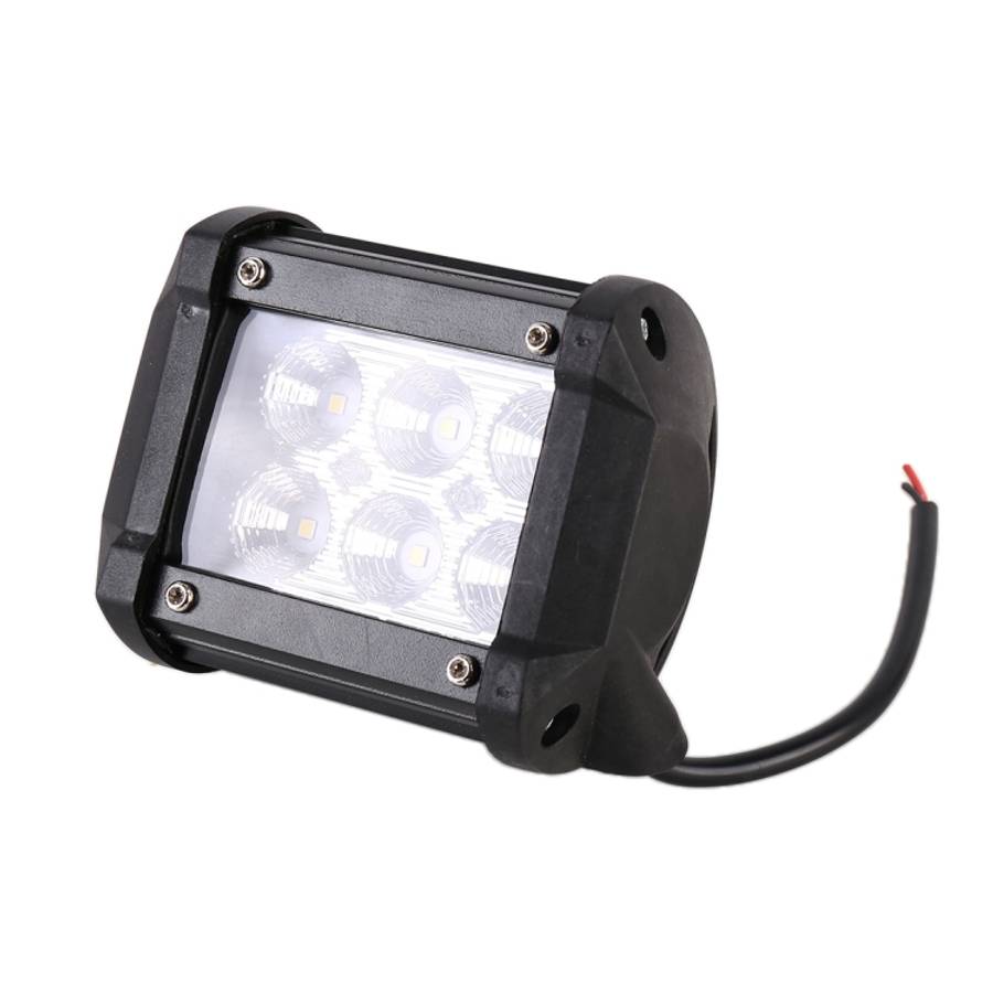18W  6 LED White Light Floodlight Engineering Lamp / Waterproof IP67 SUVs Light, DC 10-30V, 6 LED...