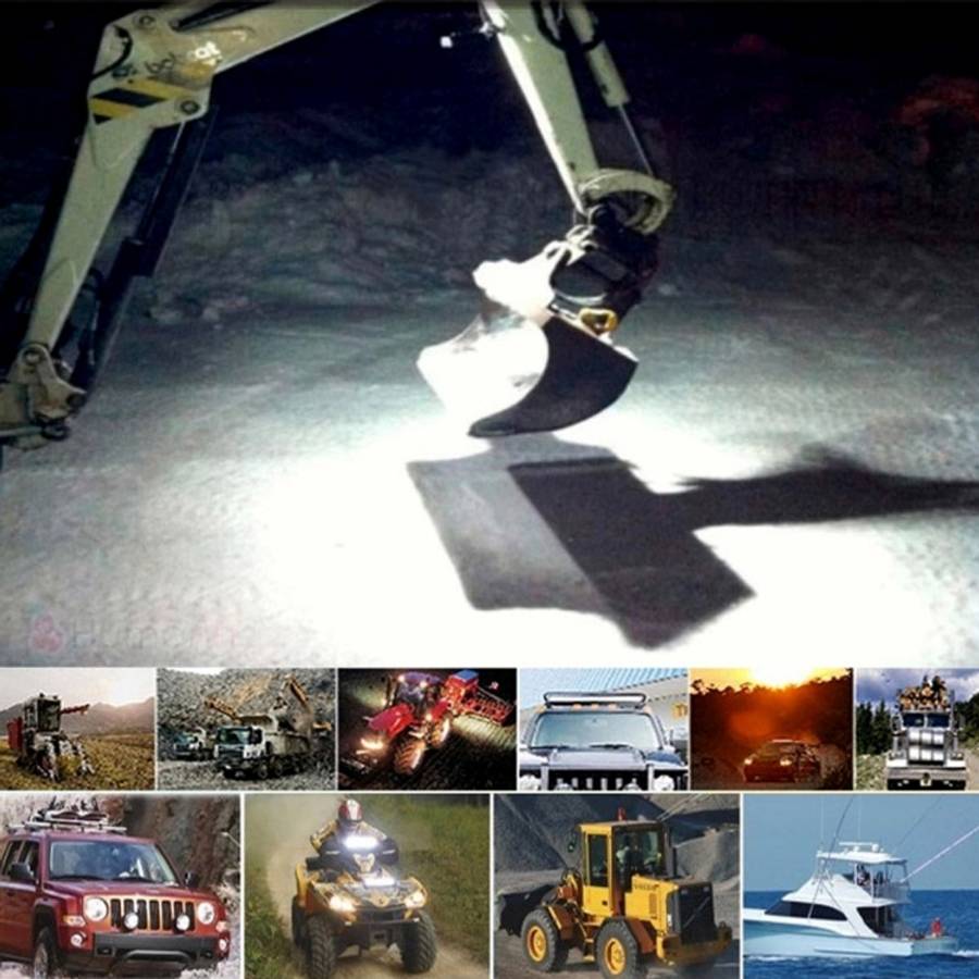 18W  6 LED White Light Floodlight Engineering Lamp / Waterproof IP67 SUVs Light, DC 10-30V, 6 LED...