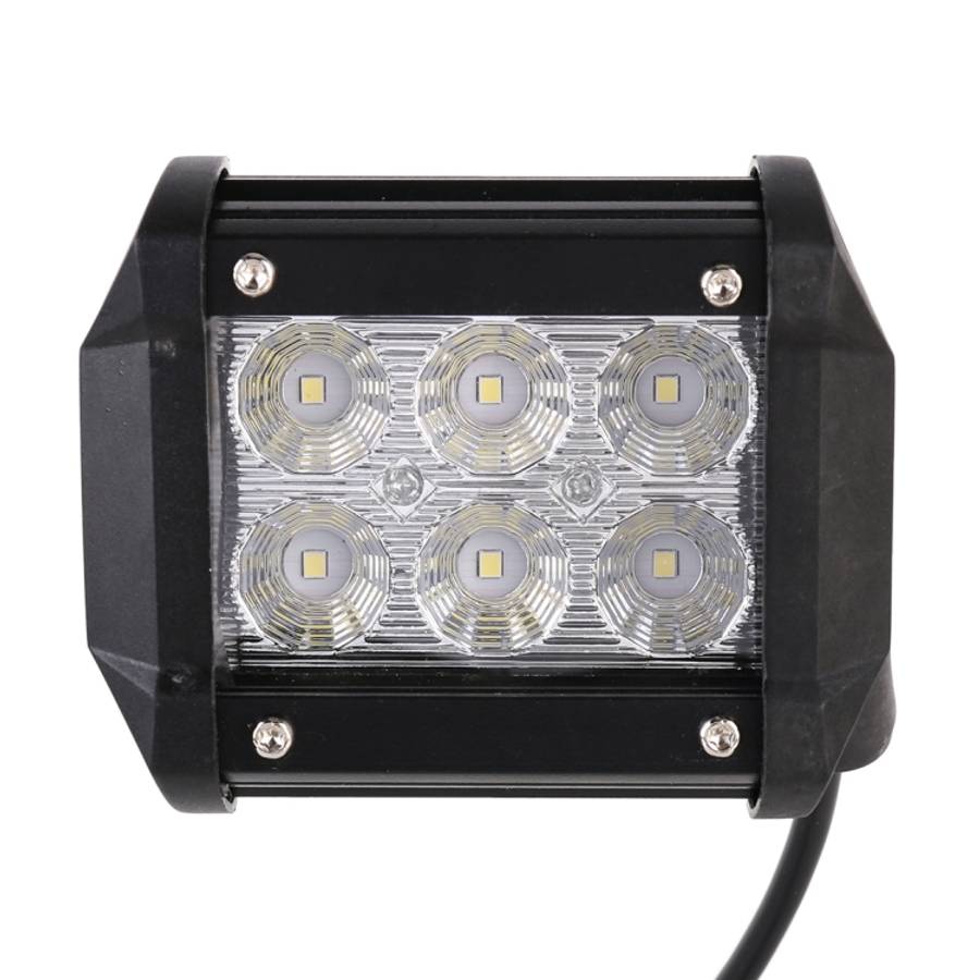 18W  6 LED White Light Floodlight Engineering Lamp / Waterproof IP67 SUVs Light, DC 10-30V, 6 LED...