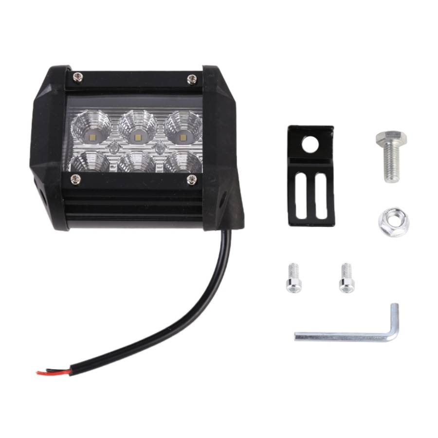 18W  6 LED White Light Floodlight Engineering Lamp / Waterproof IP67 SUVs Light, DC 10-30V, 6 LED...