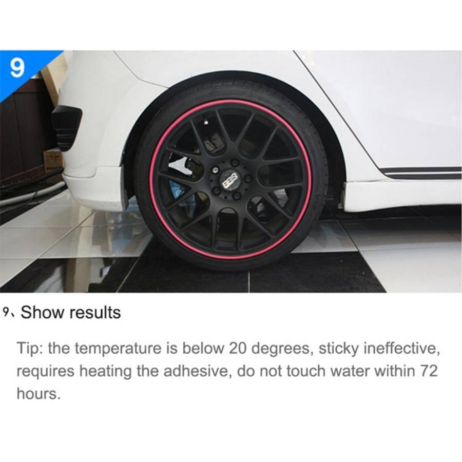 Universal Decorative Scratchproof Stickup 8M Flexible Car Wheel Hub TRIM Mouldings Decoration Str...