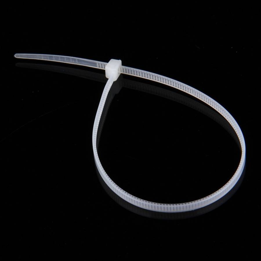 500 PCS 3 x 150mm Self-Locking Nylon Cable Wire Zip Ties, 3mm x 150mm White