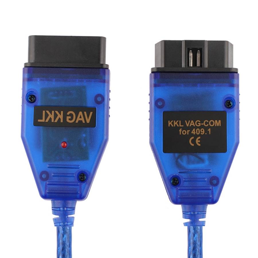 USB Cable KKL VAG-COM Car Auto Scanner Scan Tool for VW/Audi 409.1(Blue)