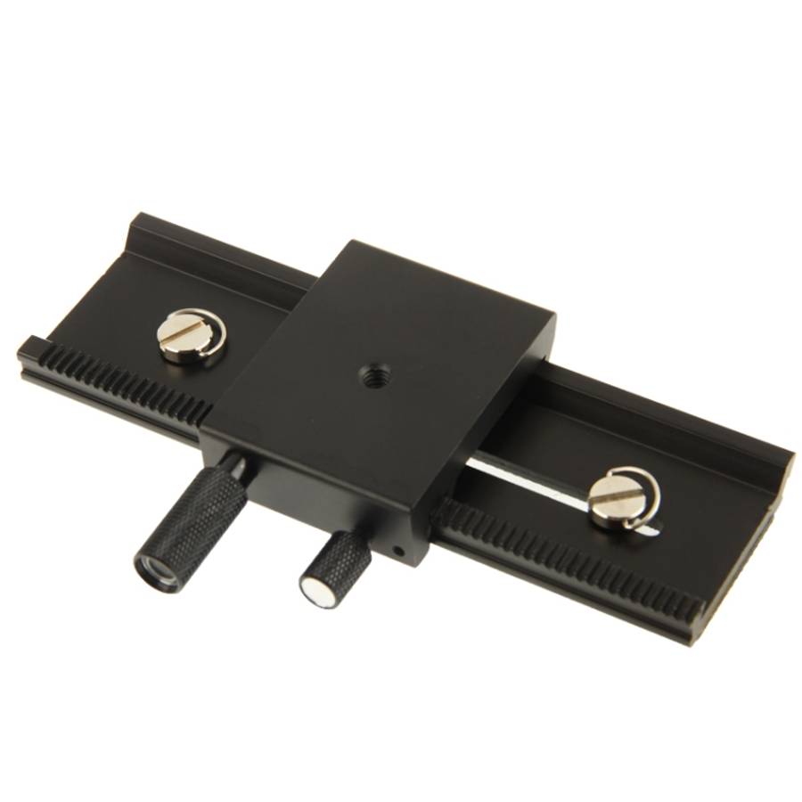 2-way Macro Focus Rail Slider Long-type Tripod Head Plate(Black)