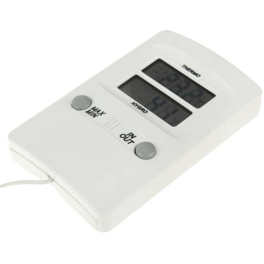 TH02 Digital LCD Indoor Outdoor Sensor Probe Weather Humidity Hygrometer Thermometer