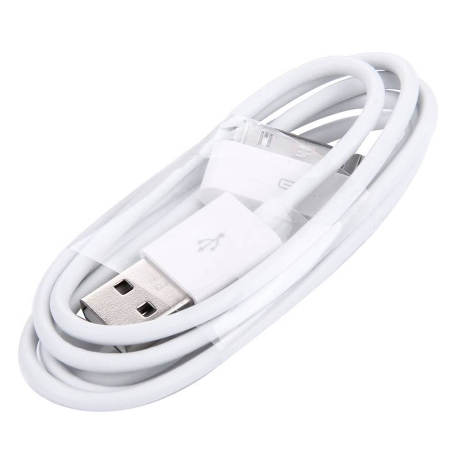 USB Cable for iPhone 4 &amp; 4S, iPhone 3GS/3G, iPad 2, iPod Touch, Length: 1m (With Packing)