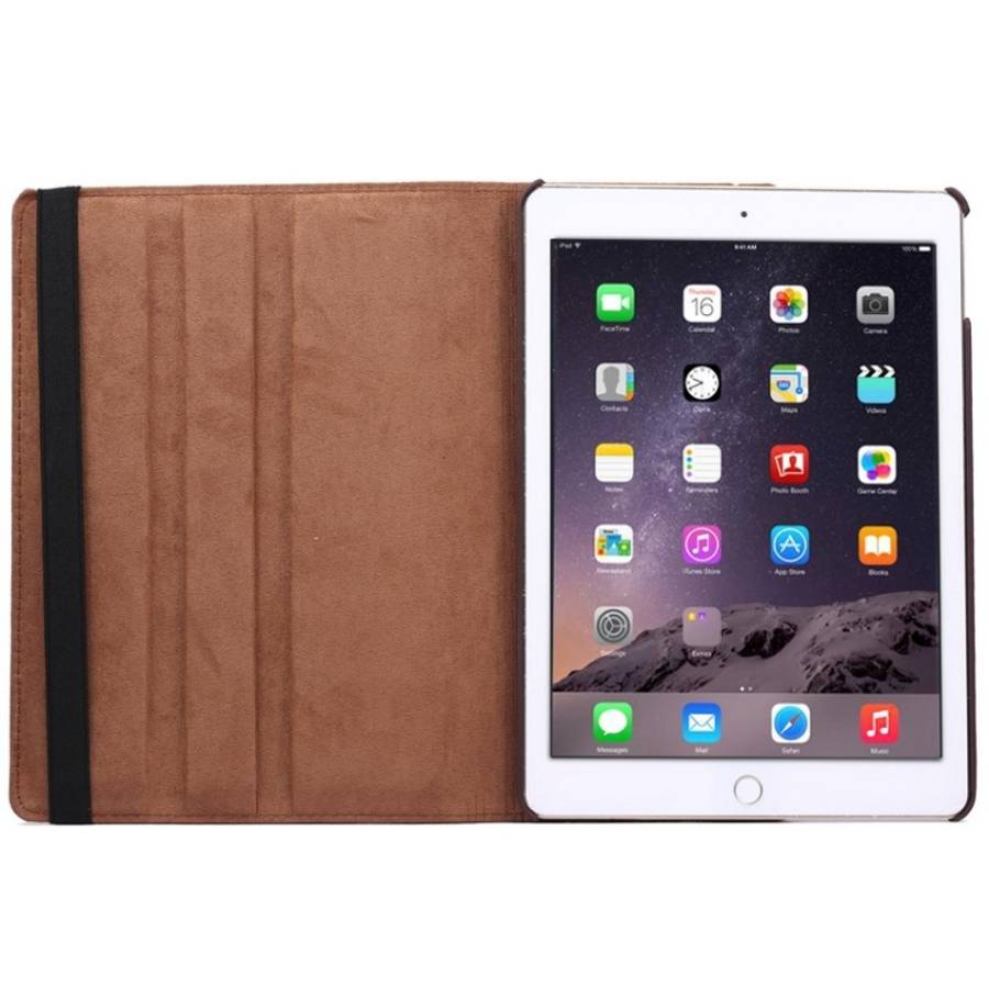 360 Degree Rotation Litchi Texture Flip Leather Case with 2 Gears Holder for iPad Air 2, For iPad...