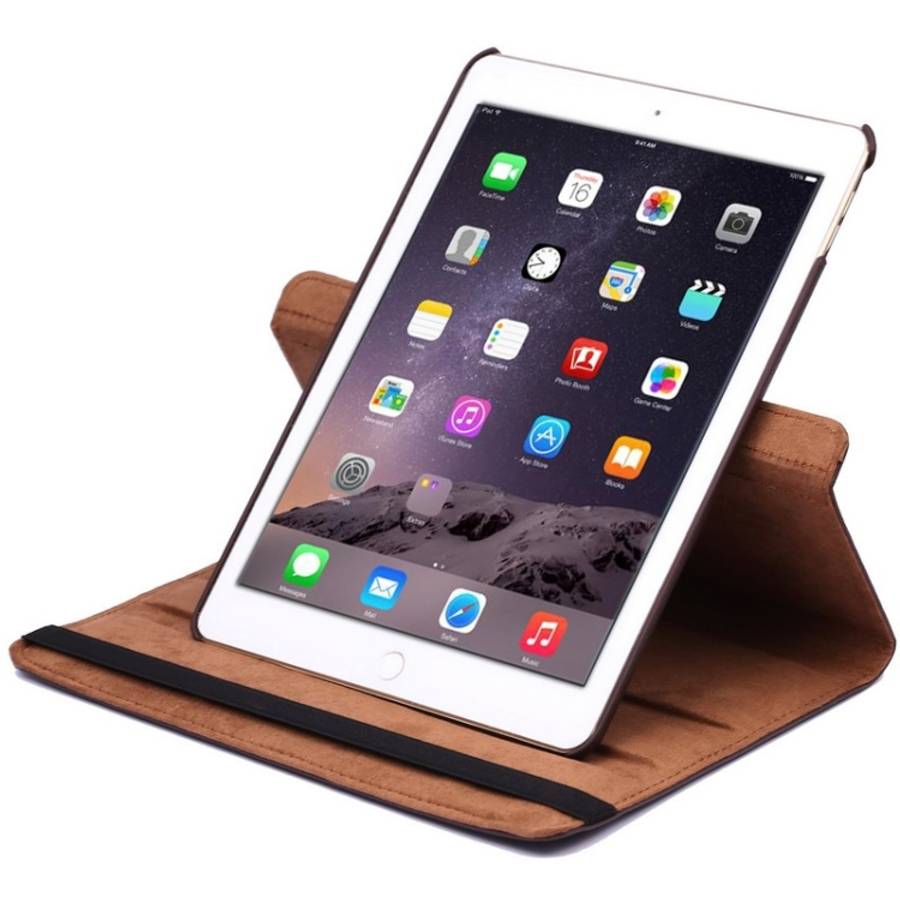 360 Degree Rotation Litchi Texture Flip Leather Case with 2 Gears Holder for iPad Air 2, For iPad...