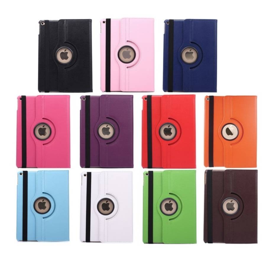 360 Degree Rotation Litchi Texture Flip Leather Case with 2 Gears Holder for iPad Air 2, For iPad...