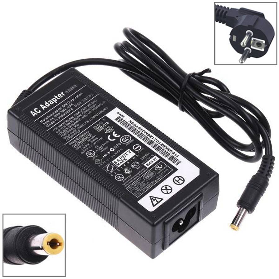 EU Plug AC Adapter 19V 4.74A 90W for Lenovo Notebook, Output Tips: 5.5 x 2.5mm, EU Plug, AU Plug,...