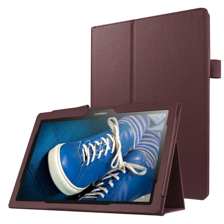 Litchi Texture Horizontal Flip Solid Color Leather Case with Holder for Lenovo TAB 2 A10-30 X30F ...