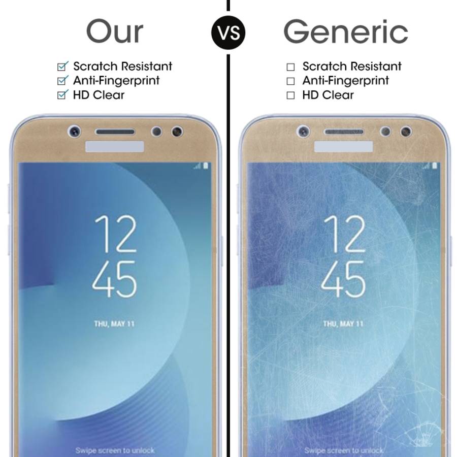 For Galaxy J5 (2017) (EU Version) 0.26mm 9H Surface Hardness 2.5D Curved Silk-screen Full Screen ...