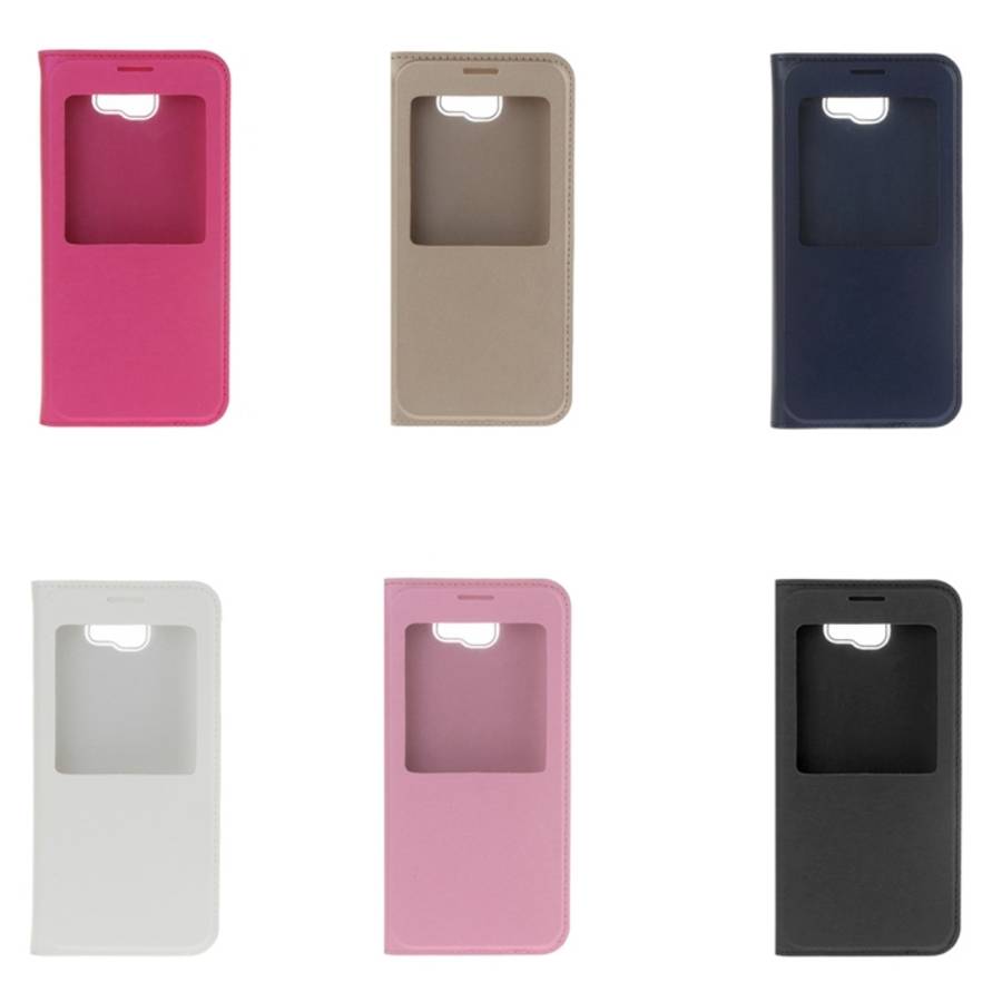 For Galaxy J5 (2017) (US Version) Litchi Texture Horizontal Flip Leather Case with Call Display ID