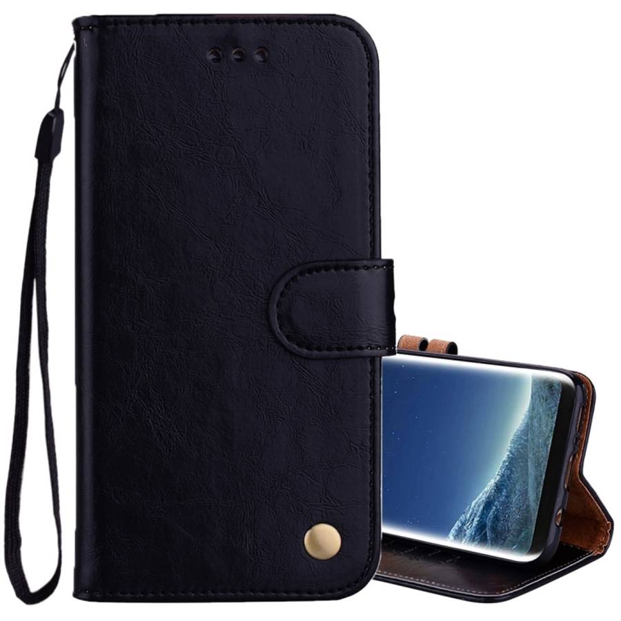 For Samsung Galaxy S8 + Business Style Oil Wax Texture Horizontal Flip Leather Case with Holder &...