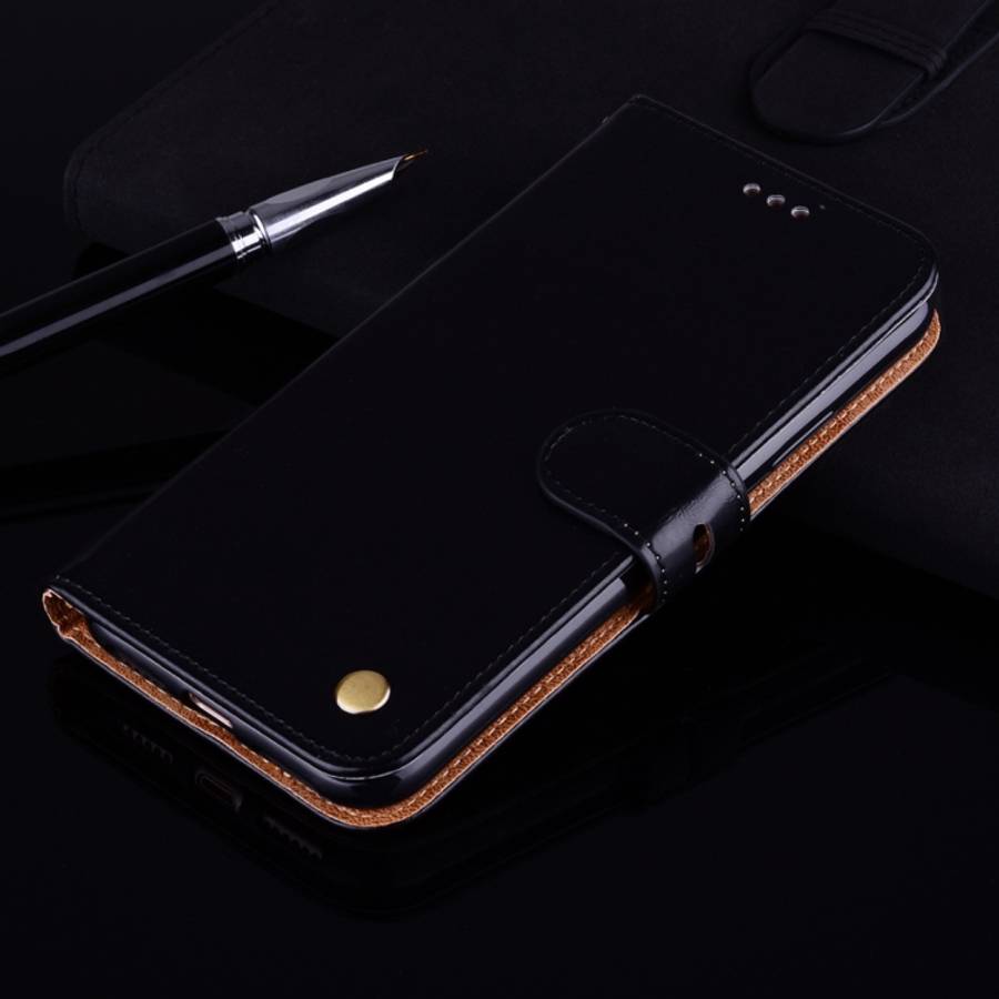 For Samsung Galaxy S8 + Business Style Oil Wax Texture Horizontal Flip Leather Case with Holder &...
