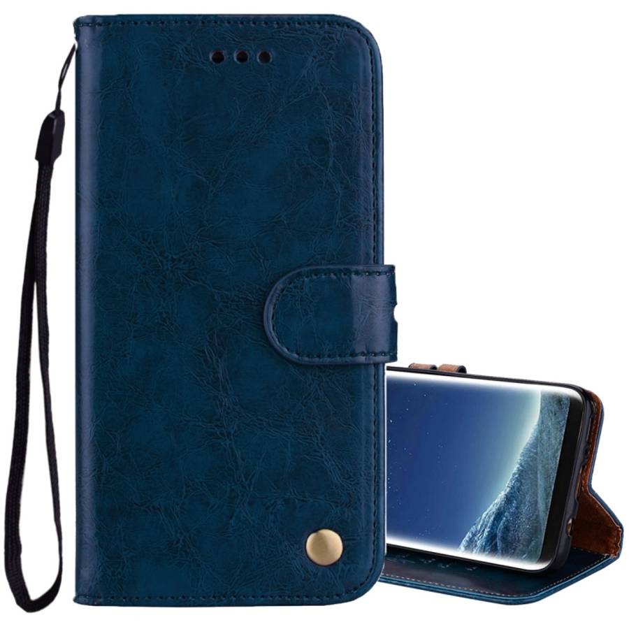 For Samsung Galaxy S8 + Business Style Oil Wax Texture Horizontal Flip Leather Case with Holder &...