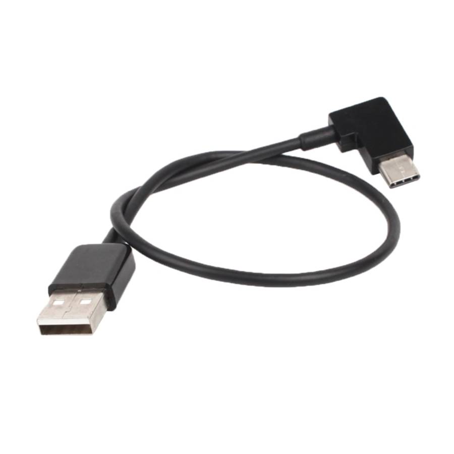 30cm USB to USB-C / Type-C Right Angle Data Connector Cable for DJI SPARK / MAVIC PRO / Phantom 3...