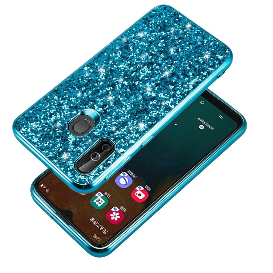 Glittery Powder Shockproof TPU Case for Galaxy A40, For Galaxy A40