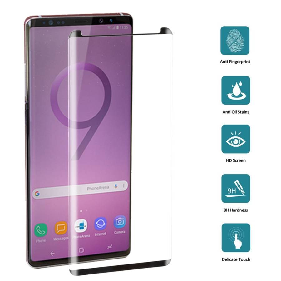 Case Friendly  Edge Glue Tempered Glass Film for Galaxy Note 9