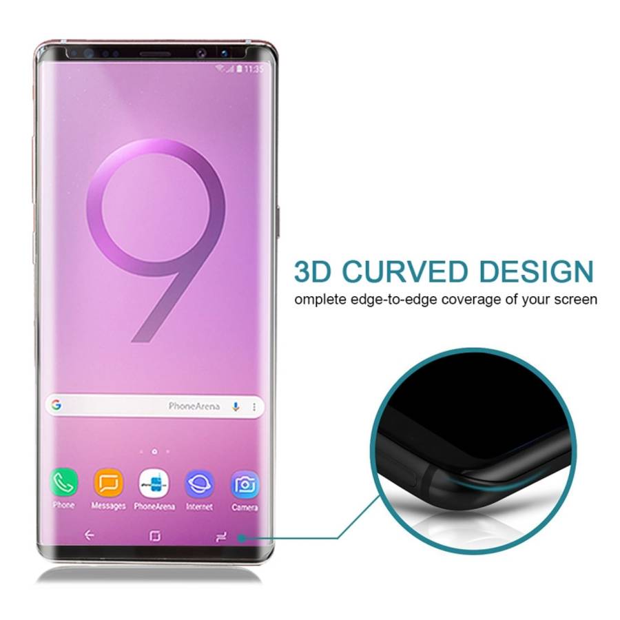 Case Friendly  Edge Glue Tempered Glass Film for Galaxy Note 9