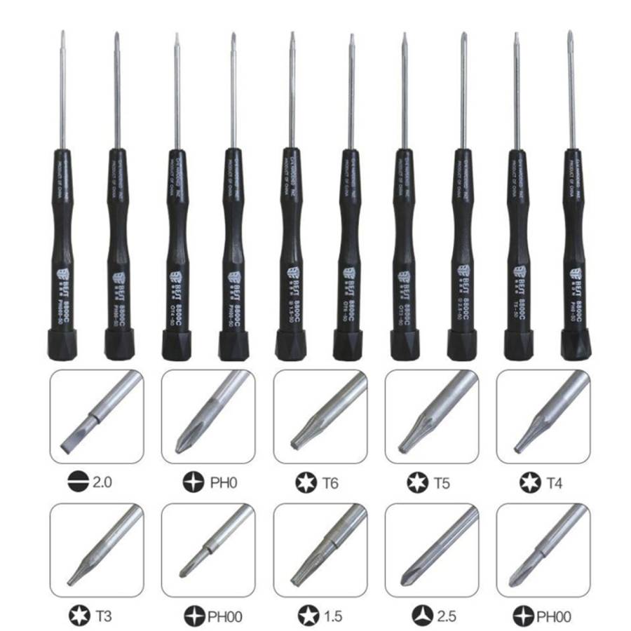 10 in 1 BEST BST-8800C Repair Tool Precision Screwdriver Set