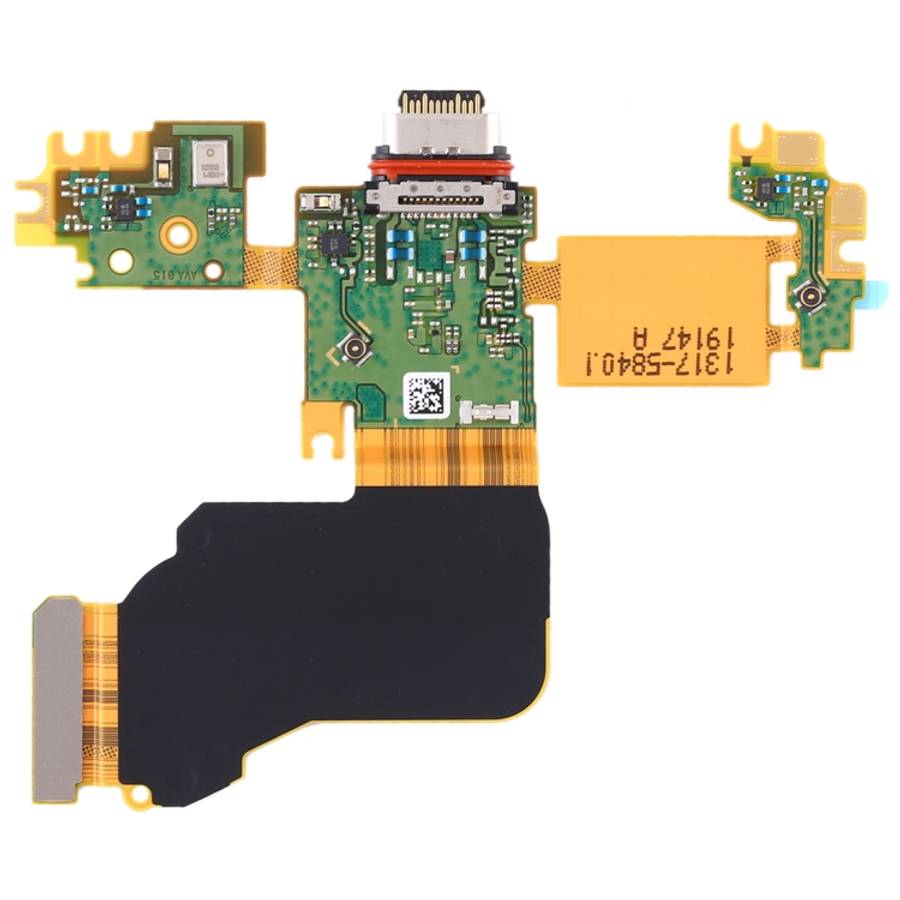 Original Charging Port Flex Cable + Microphone Flex Cable for Sony Xperia 1