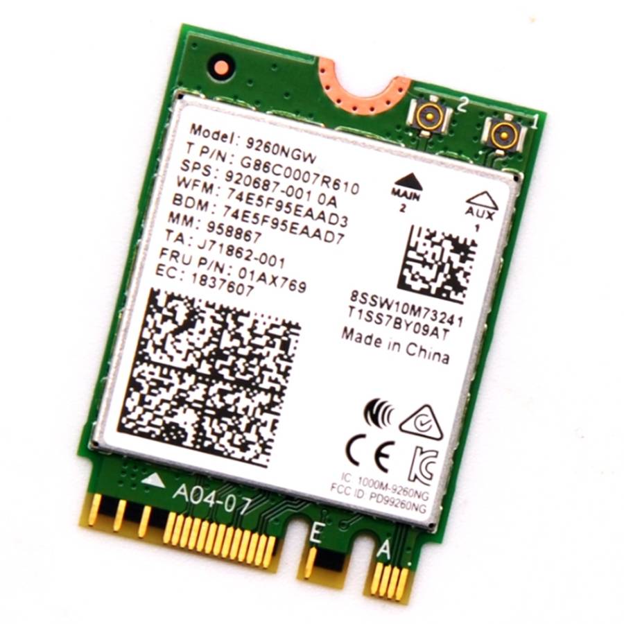 9260NGW Wireless-AC Dual Band 802.11ac 1730Mbps Bluetooth 5.0 WLAN Network Card