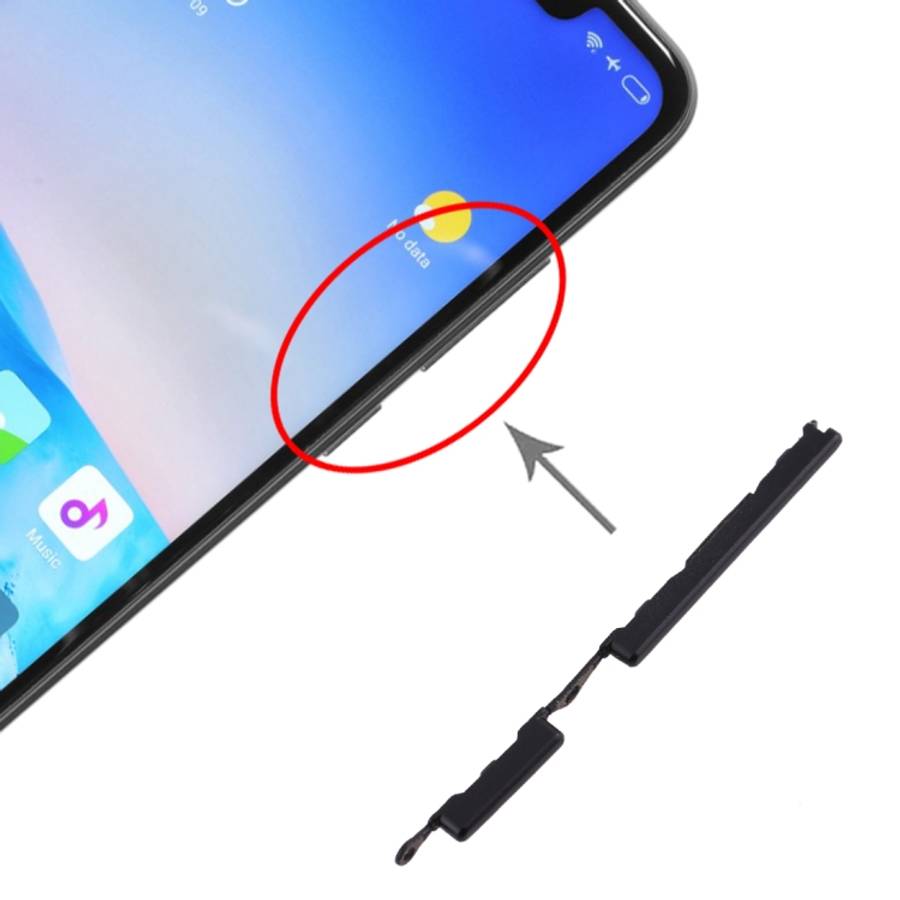 Side Keys for Xiaomi Redmi Note 6 Pro, For Redmi Note 6 Pro