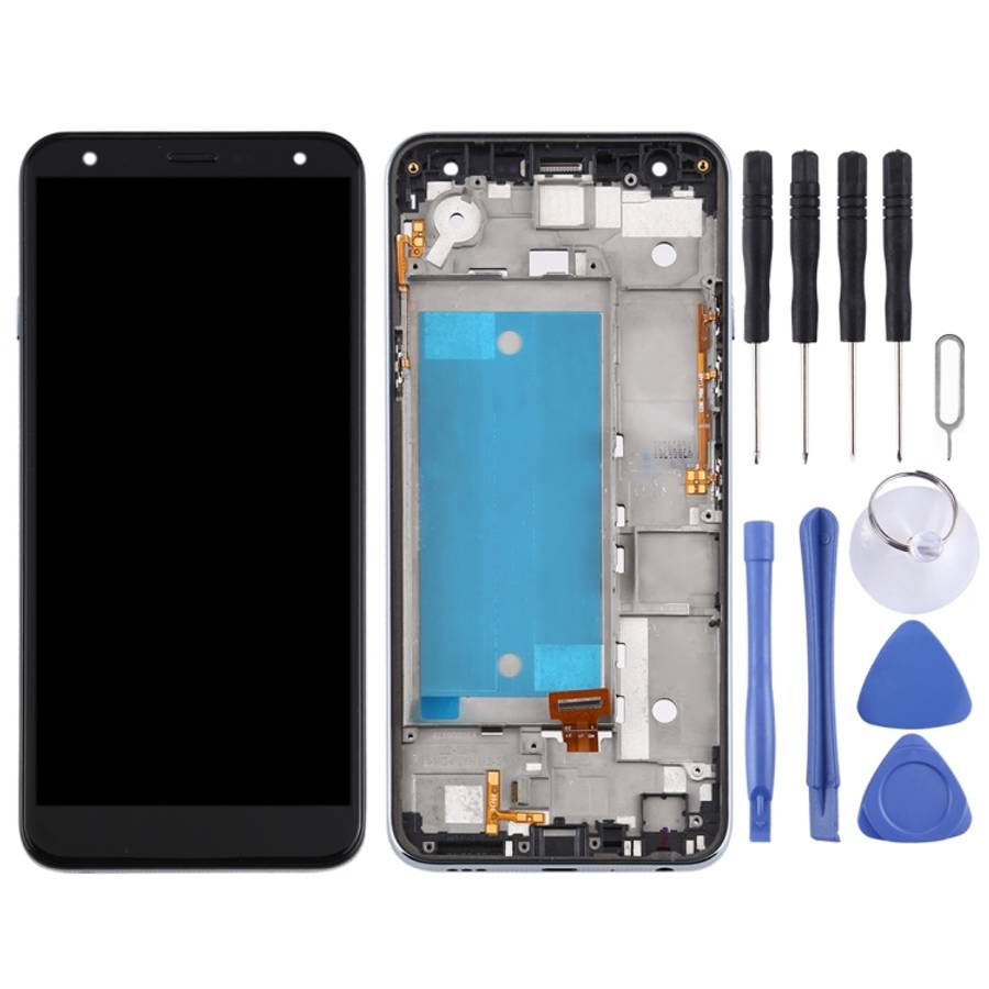 LCD Screen and Digitizer Full Assembly with Frame for LG K40 LMX420 / X4 2019 / K12 Plus,Double S...