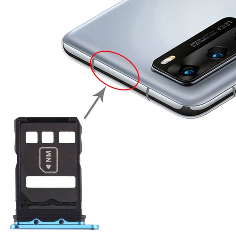 SIM Card Tray + NM Card Tray for Huawei P40, For Huawei P40