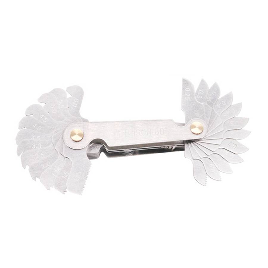58 PCS Metric 60 Degrees +British 55 Degrees CR Stainless Steel Thread Gauge