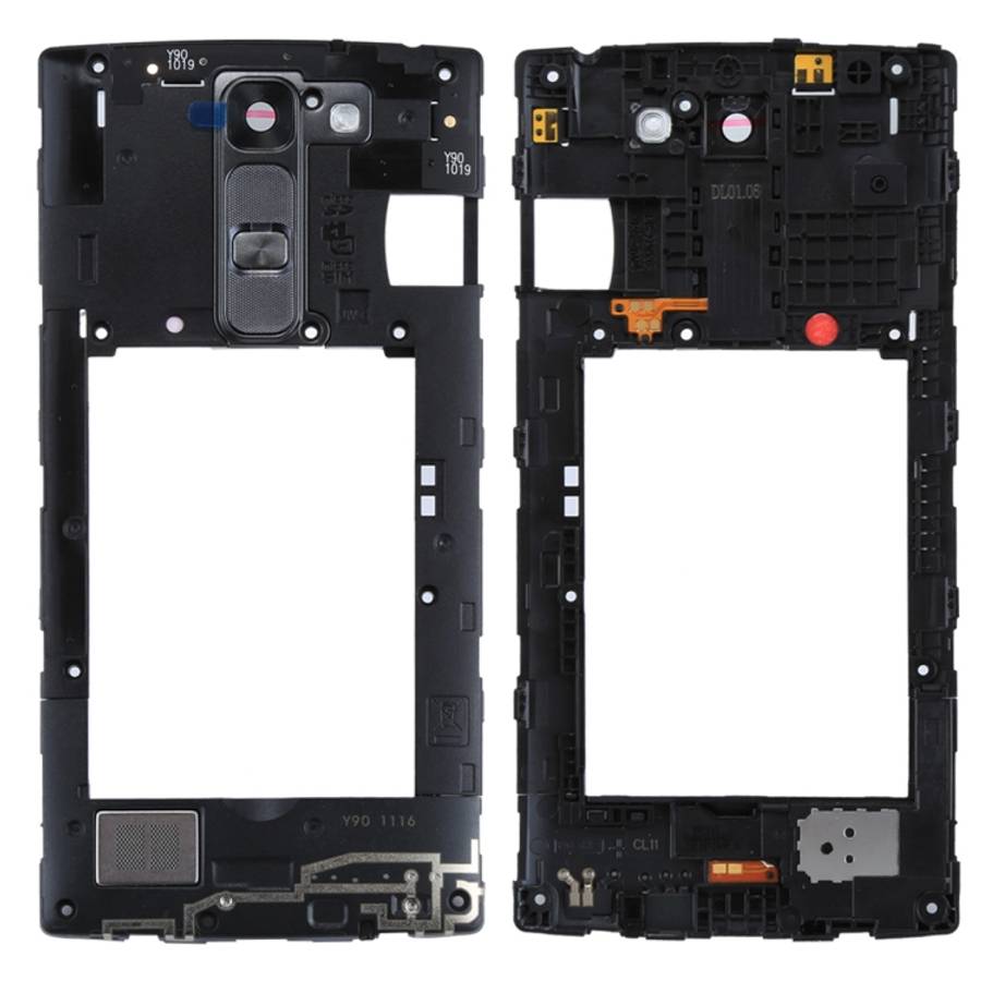 for LG C90 H500 Middle Frame Bezel with Speaker Ringer Buzzer &amp; Rear Camera Lens &amp; Home B...