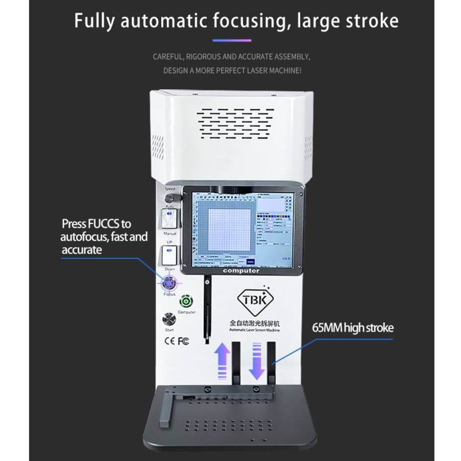 TBK958B Automatic Mini Laser Marking Screen Separater Repair Machine