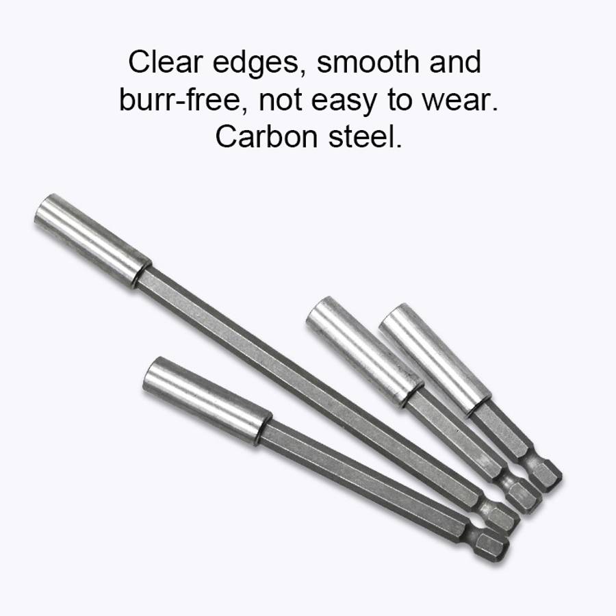 3 in 1 1/4 Electric Batch Head High Magnetism Connecting Rod Pistol Drill Extension Rod Sleeve Fa...