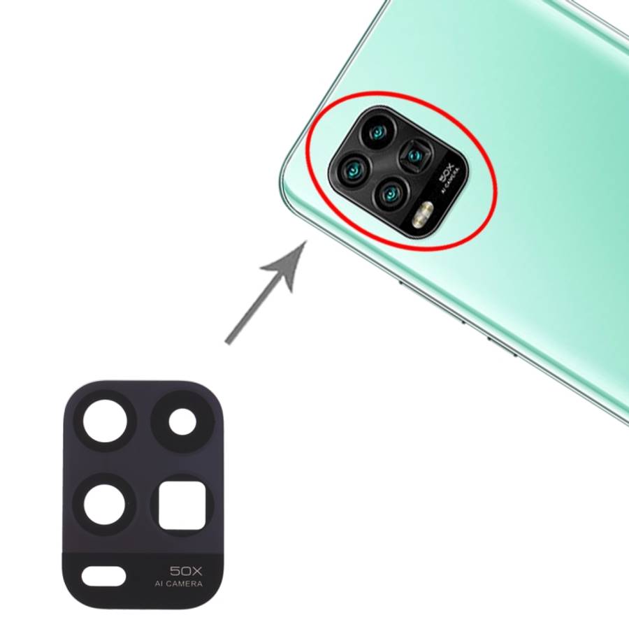 10 PCS Back Camera Lens for Xiaomi Mi 10 Youth 5G