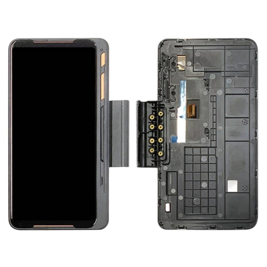 Game Expansion LCD Screen and Digitizer Full Assembly for Asus ROG Phone II ZS660KL, For Asus ROG...
