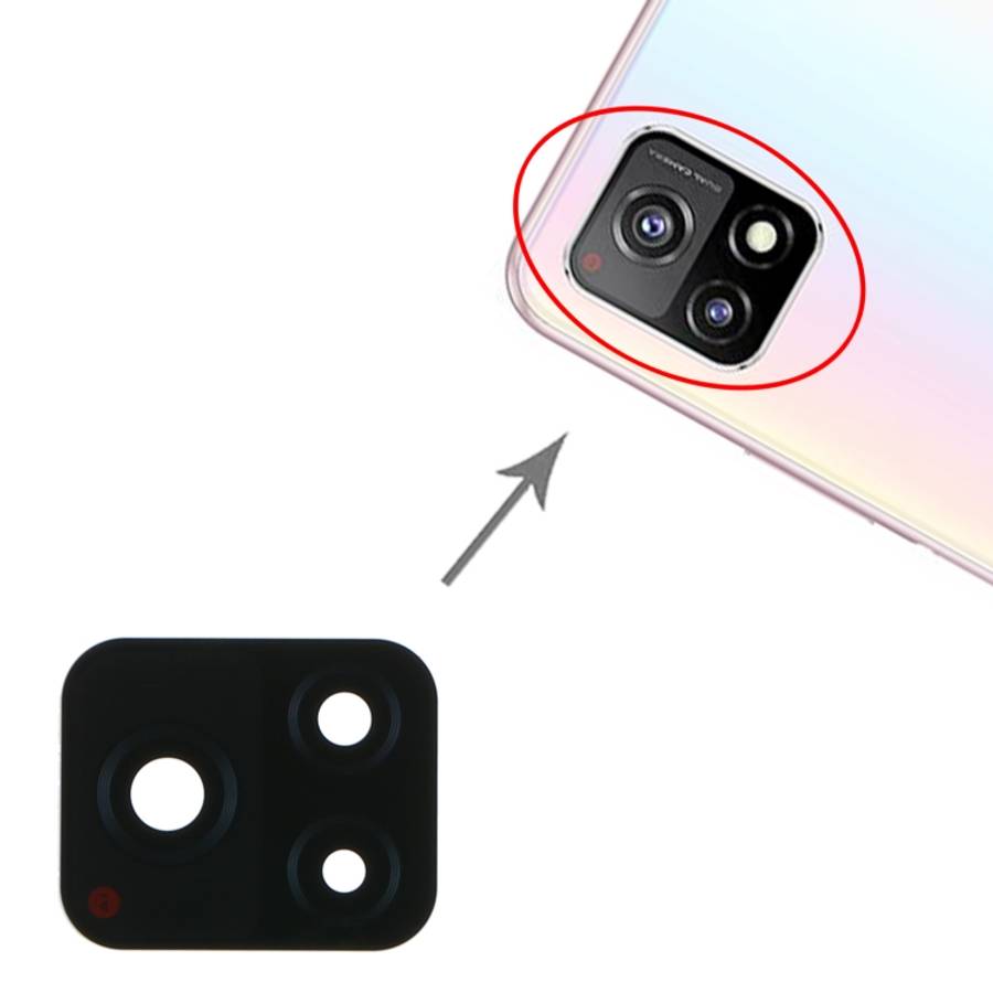 For Vivo Y52S V2057A 10pcs Back Camera Lens