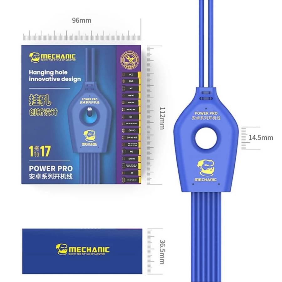Mechanic Power Pro 17 in 1 Mobile Phone Power Supply Test Cable for Android