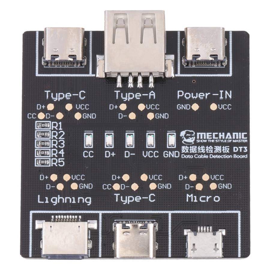 MECHANIC DT3 USB Data Cable Detection Board Short Circuit On-Off Switching Tester