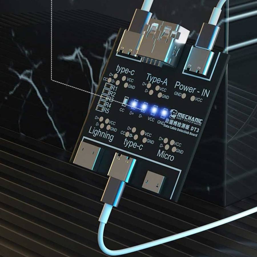 MECHANIC DT3 USB Data Cable Detection Board Short Circuit On-Off Switching Tester