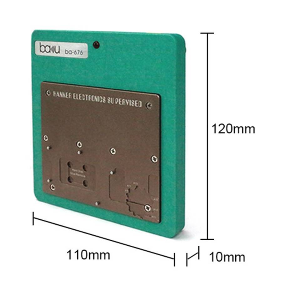 BAKU BA-676 110V-120V Multifuntional PCB IC Glue Remove Thermostatic Heating Platform for iPhone ...