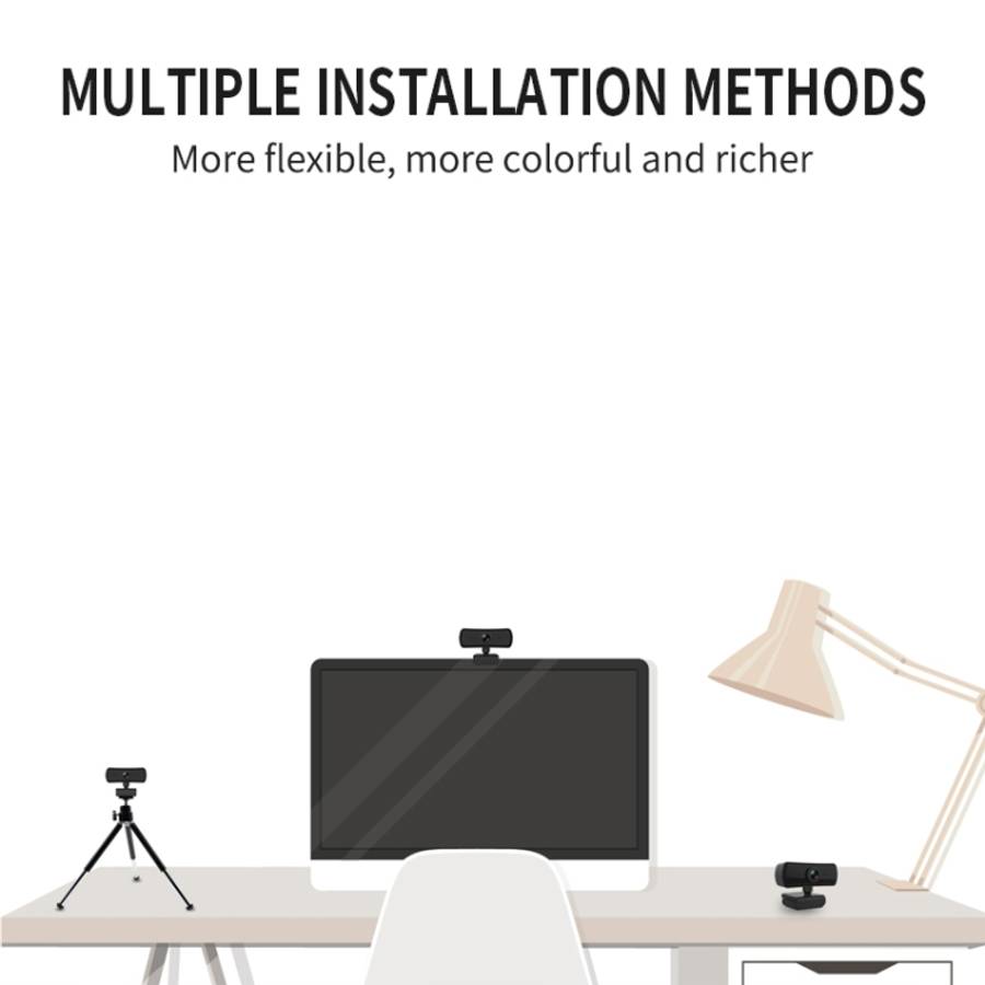 C3 400W Pixels 2K Resolution Auto Focus HD 1080P Webcam 360 Rotation For Live Broadcast Video Con...