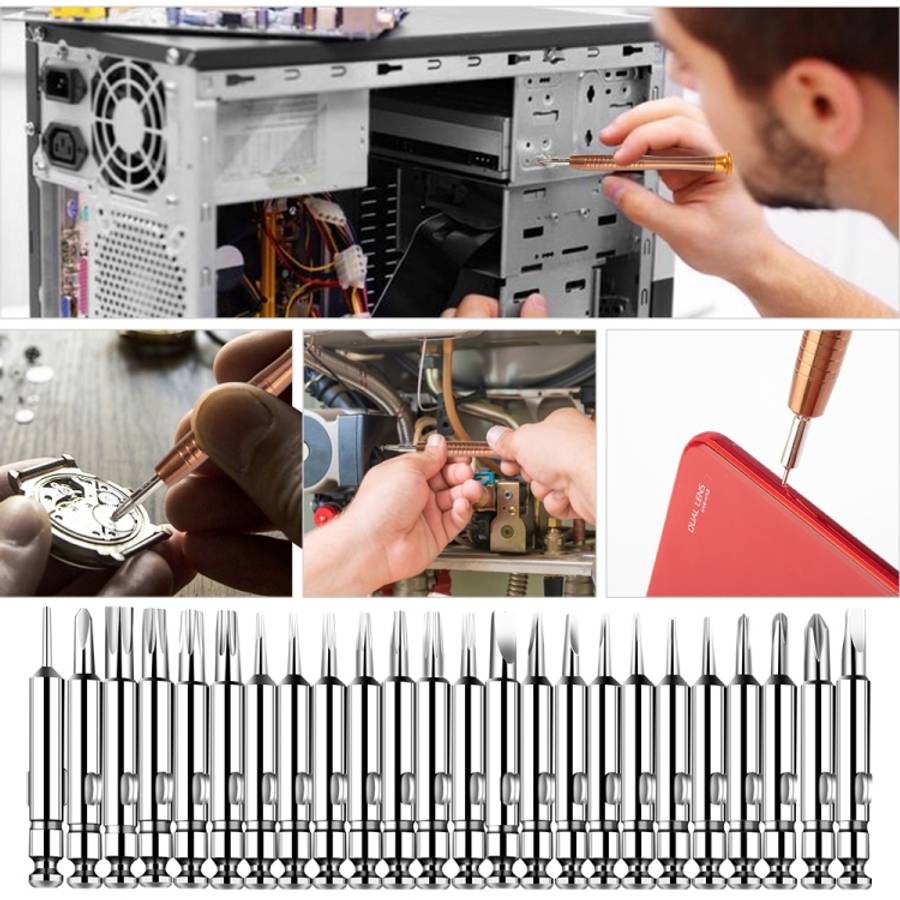 27 in 1 Magnetic Suction Portable Wallet Type Screw Driver Set Mobile Phone Tablet Maintenance Tool