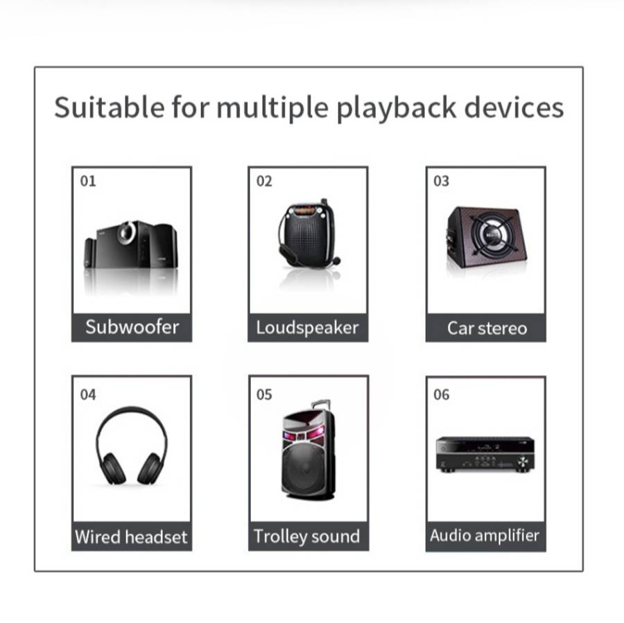 R6 NFC Bluetooth 5.0 Desktop Music Receiver Bluetooth Receiver, Support TF Card