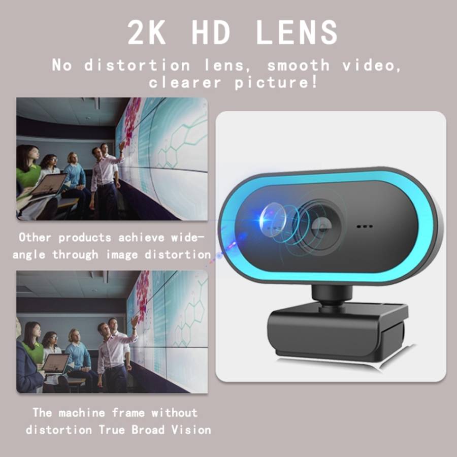 C11 2K Picture Quality HD Without Distortion 360 Degrees Rotate Built-in Microphone Sound Clear W...